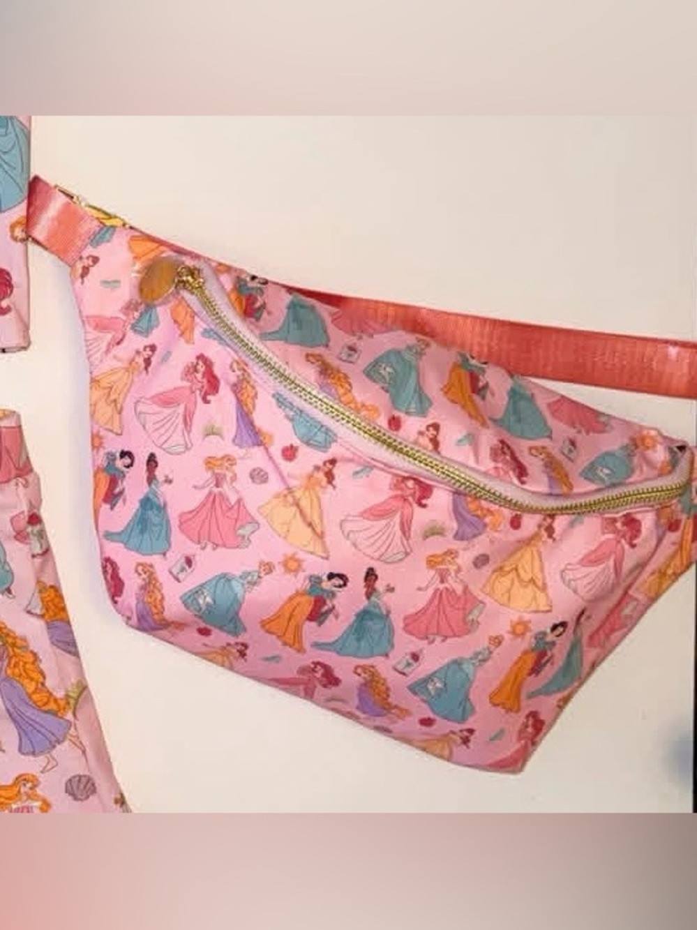 Pink Disney Princess Print Fanny Pack